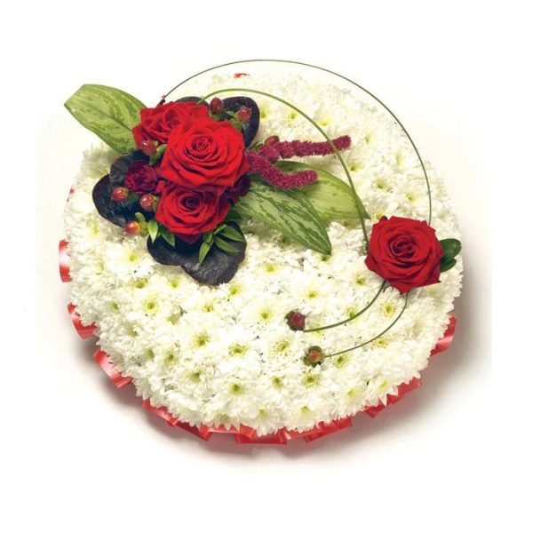 Red & White Posy Pad